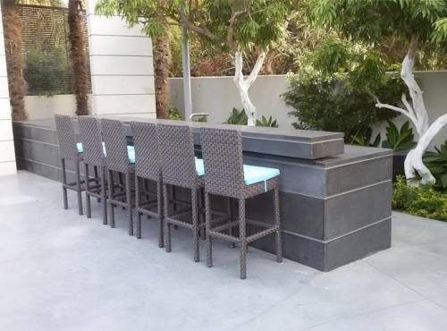 מטבח חוץ משולב בר ישיבה בהרצליה פיתוח5