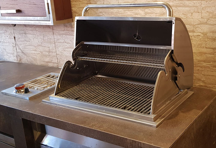 גריל גז למטבח חוץ 70/40 3